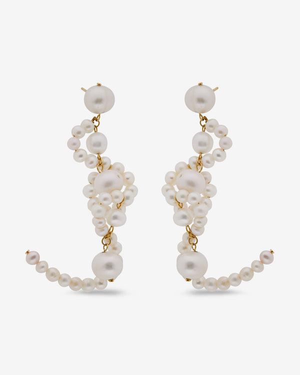 Completed Works - Women's Mist Pearl And Recycled Gold Vermeil Earrings - (Yellow Gold)