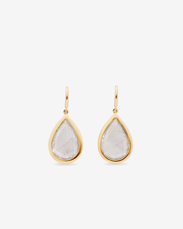 William Welstead - Women’s Indian Pear Diamond Earrings - (Yellow Gold)