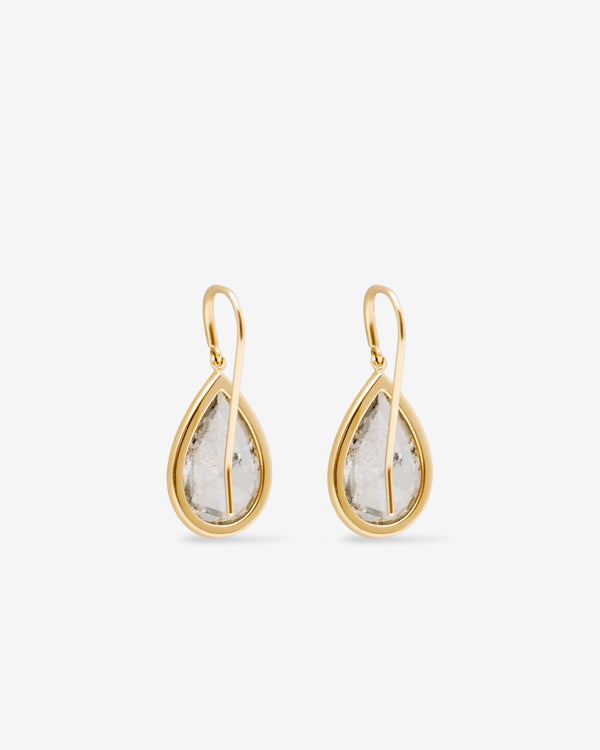 William Welstead - Women’s Indian Pear Diamond Earrings - (Yellow Gold)