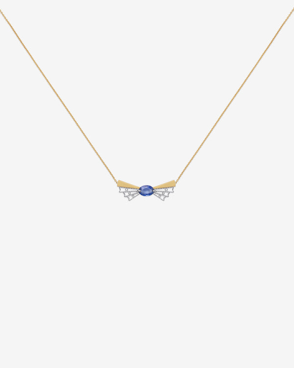 Nikolle Radi  - Bow Necklace -  (Yellow Gold/Platinum)
