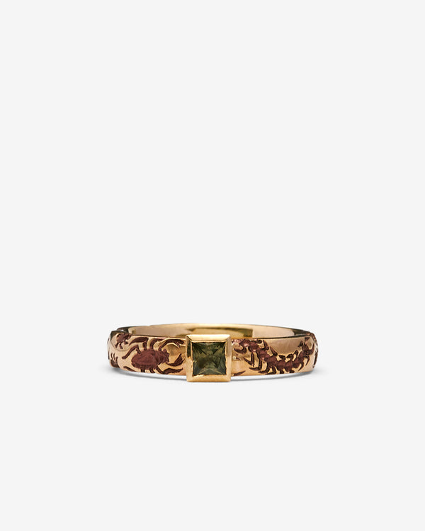 Castro - Undergrowth Sapphire Band - (Yellow Gold)