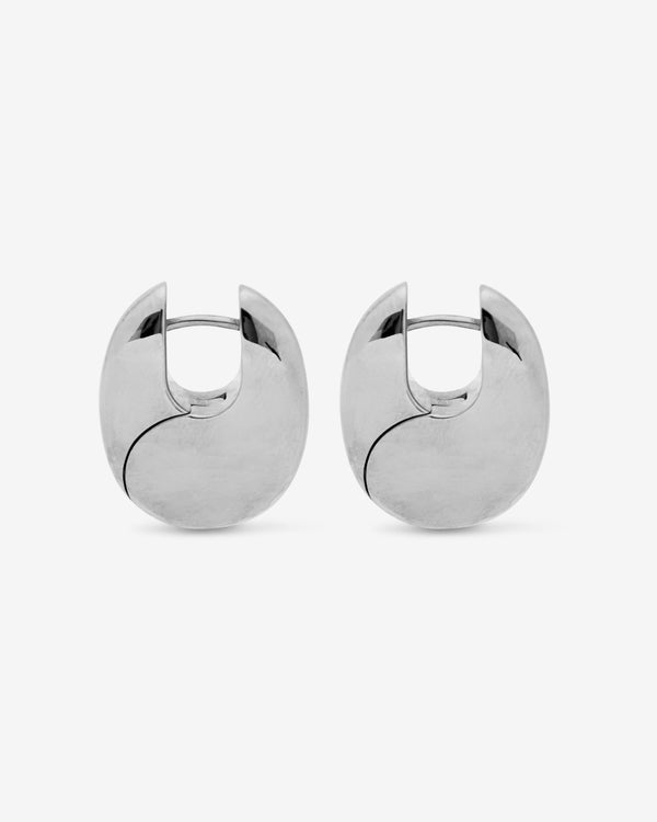 Tom Wood - Women's Medium Pebble Hoops - (Sterling Silver)