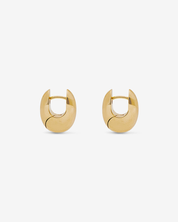 Tom Wood - Women's Small Pebble Hoops Gold - (Yellow Gold)