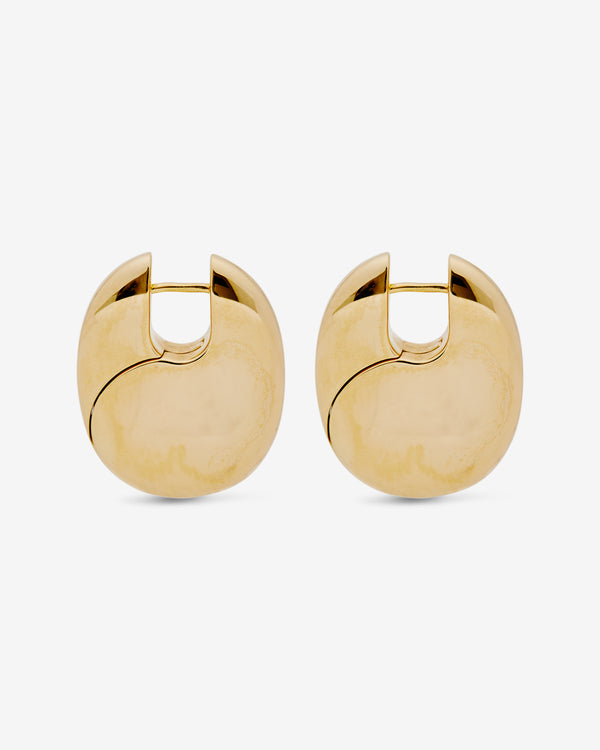 Tom Wood - Women's Large Pebble Hoops Gold - (Yellow Gold)