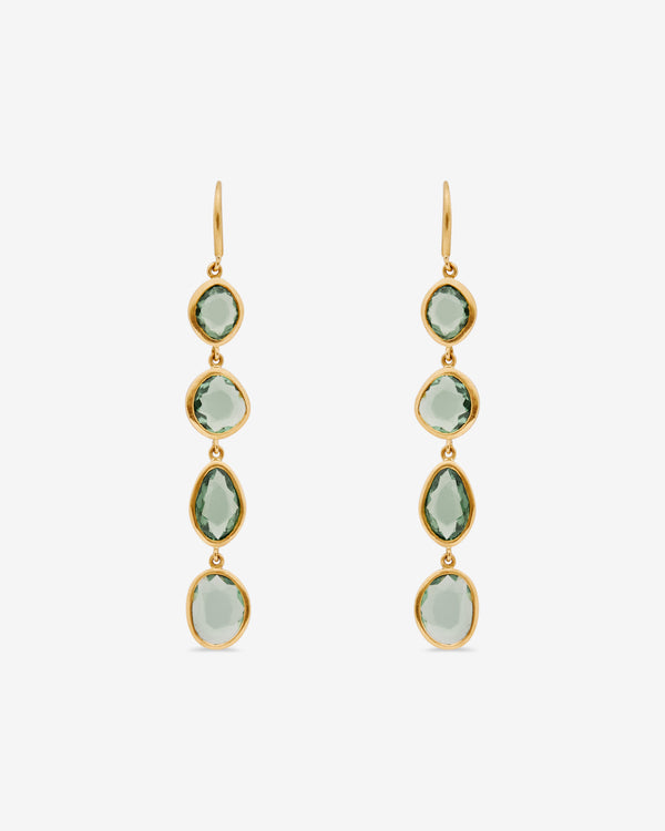 William Welstead - Women's Tsavorite Garnet Earrings - (Gold)