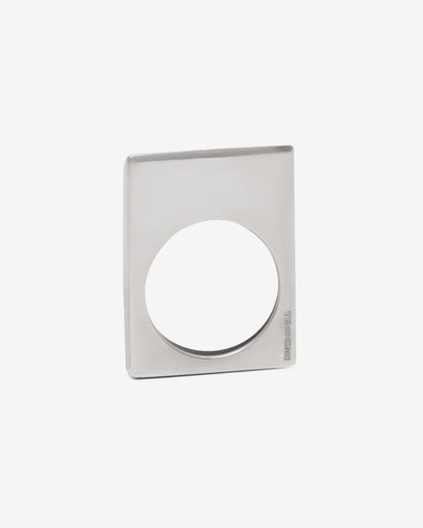 Old Jewelry - Ebony Wood Ring - (Silver)