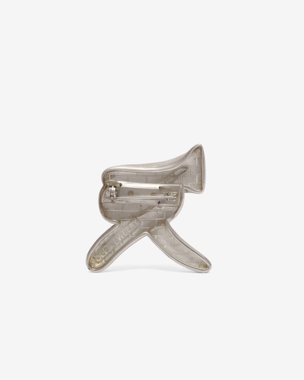 Old Jewelry - Hold Tight Pin - (Silver)