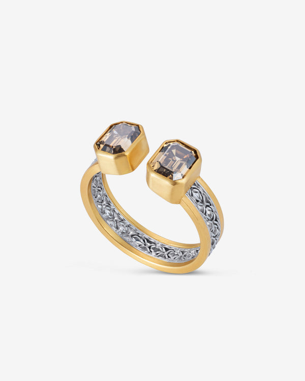 Nikolle Radi  - Duo Diamond Ring -  (Yellow Gold)