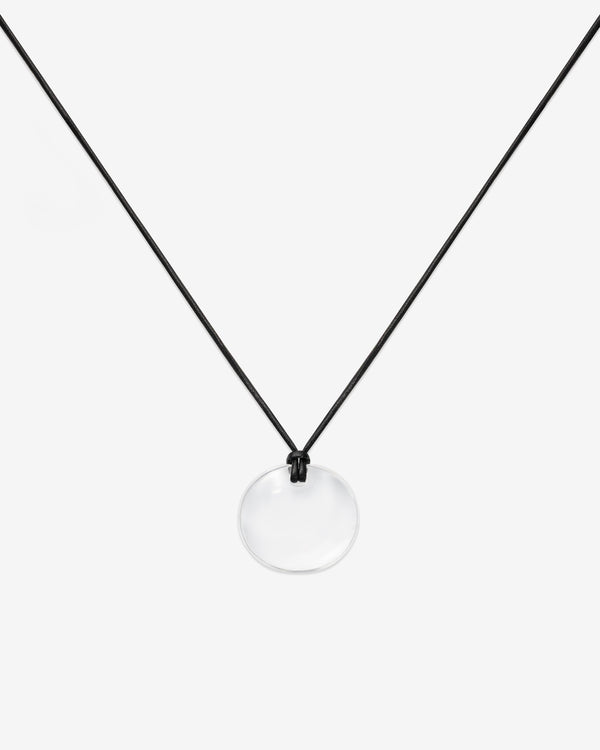 Sophie Buhai  - Small Full Moon Quartz Pendant Necklace -  (Silver)