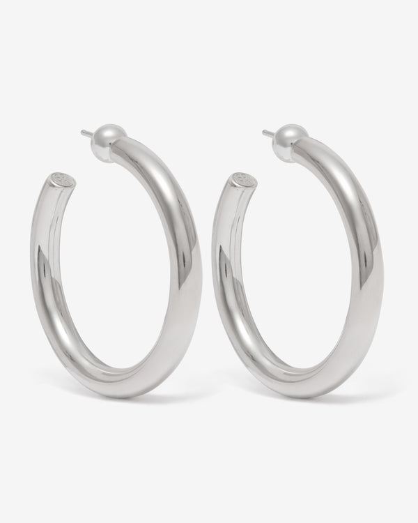 Sophie Buhai - Medium Everyday Hoops - (Silver)