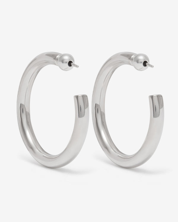 Sophie Buhai - Medium Everyday Hoops - (Silver)