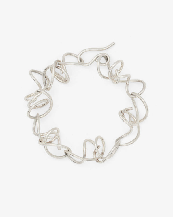 Old Jewelry - Silver Wire Bracelet - (Silver)