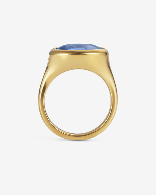 William Welstead  - Blue Sapphire Ring -  (Yellow Gold)