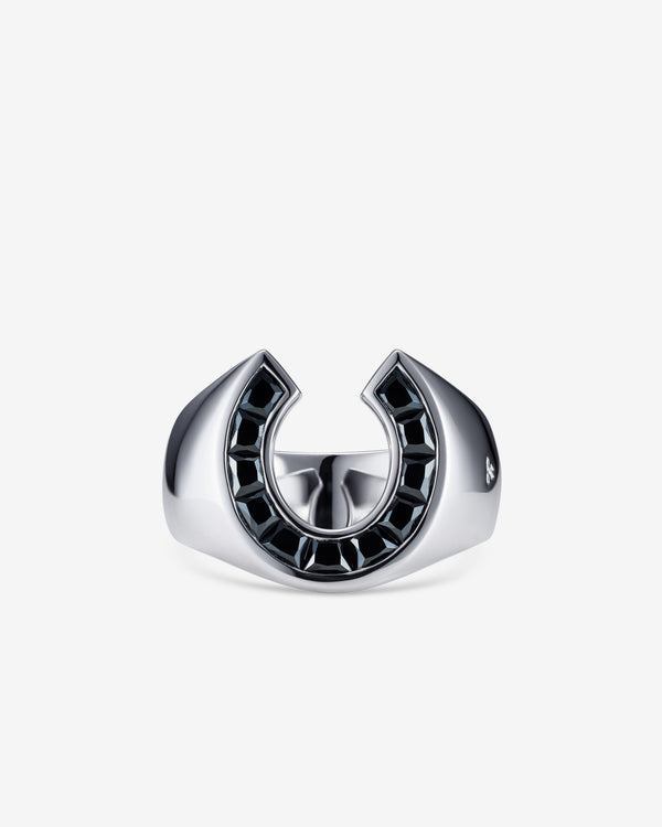 Tom Wood  - Felix Ring Black Spinel -  (Silver)