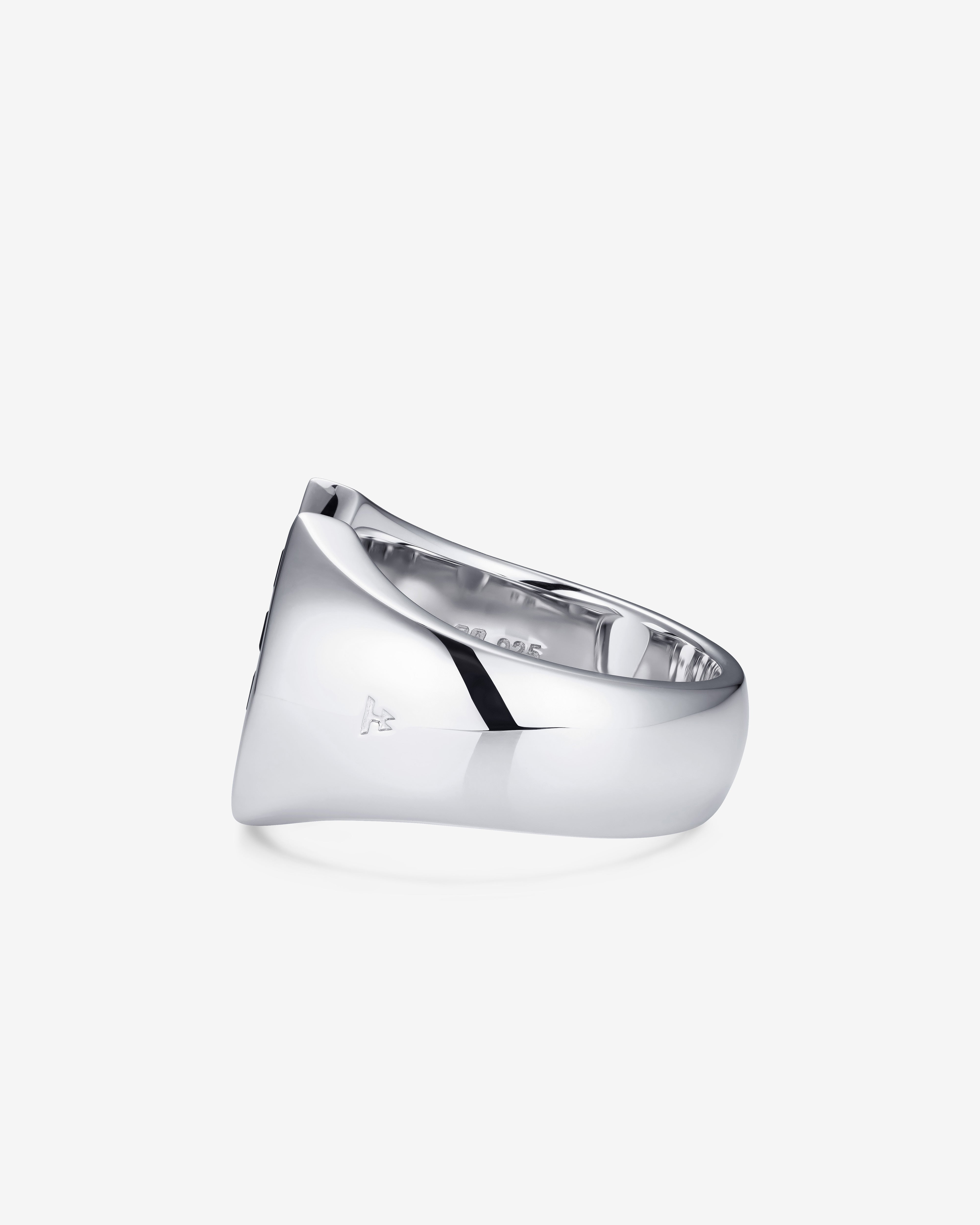 Tom Wood : Felix Ring Black Spinel (Silver) | Dover Street Market