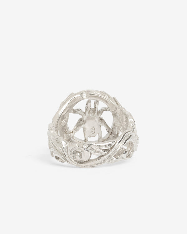 13 Lucky Monkey - Celestia Orante Spider Ring - (Silver)