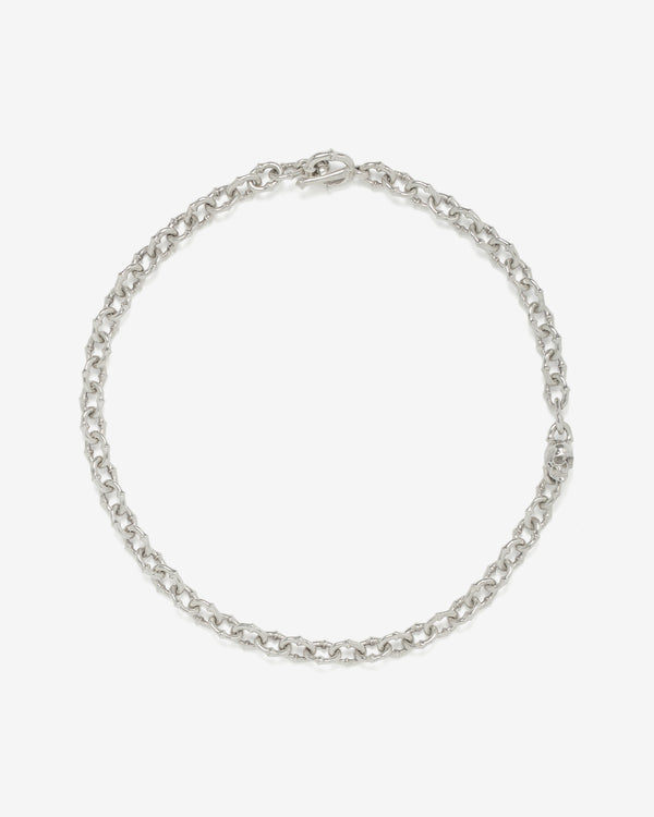 13 Lucky Monkey - Aletha Anchor Link Necklace - (Silver)