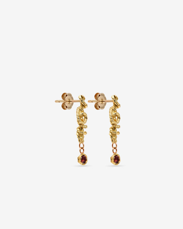 Natalie Perry Jewellery - Twist Spinel Earrings - (Gold)