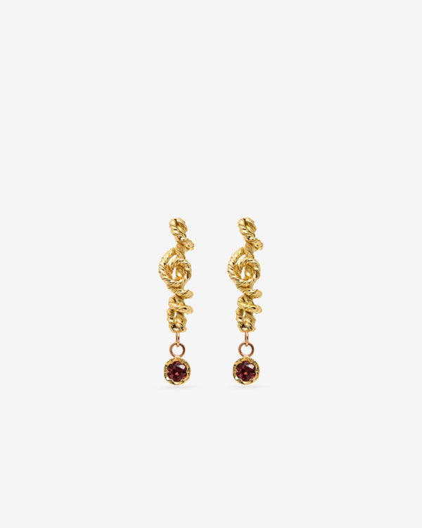 Natalie Perry Jewellery - Twist Spinel Earrings - (Gold)