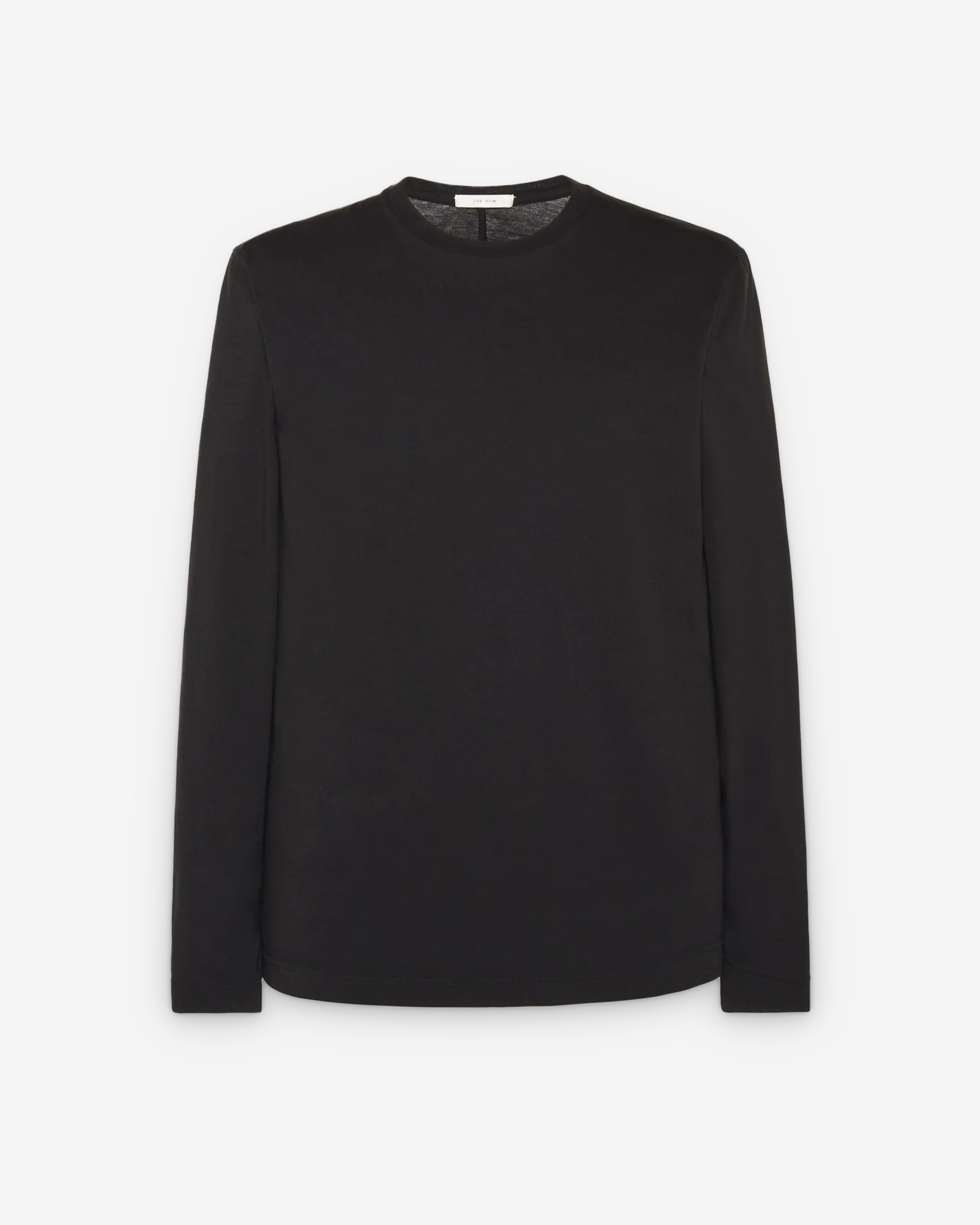 ザロウ THE ROW LEON L/S T-SHIRT ロングTシャツ L 黒 The Row: Men's Leon Longsleeve T-Shirt (Black) | Dover Street