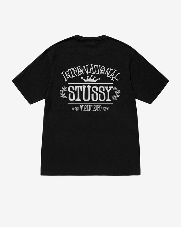 Stüssy - Men's Worldwide Pigment Dyed T-Shirt - (Black)