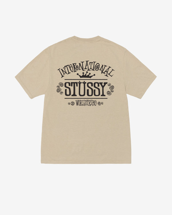 Stüssy - Men's Worldwide Pigment Dyed T-Shirt - (Khaki)