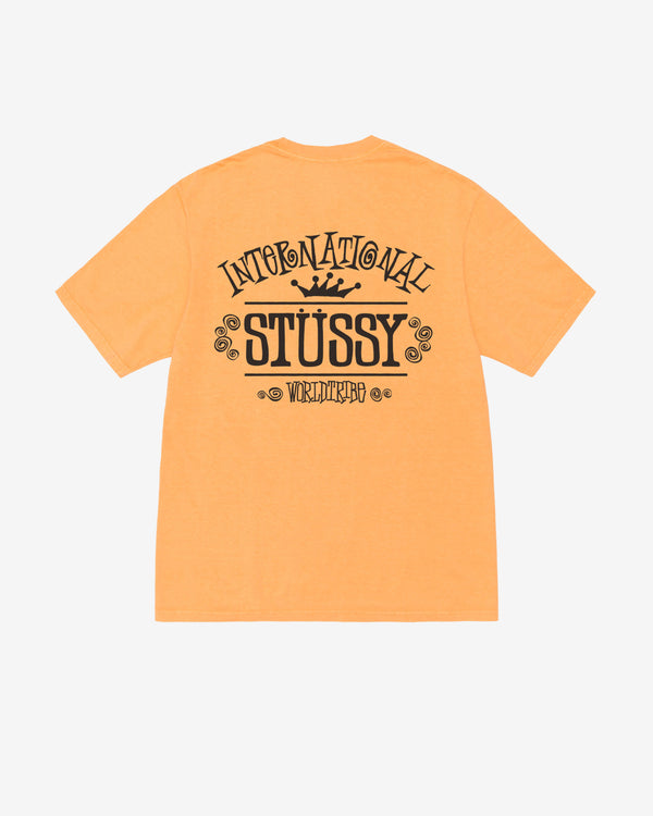 Stüssy - Men's Worldwide Pigment Dyed T-Shirt - (Orange)