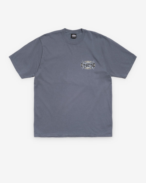 Stüssy - Champion Oval Pigmentment Dyed T-Shirt - (Navy)