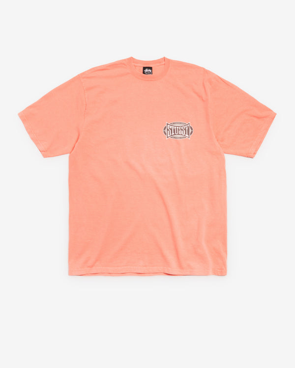 Stüssy - Champion Oval Pigmentment Dyed T-Shirt - (Sherbet)