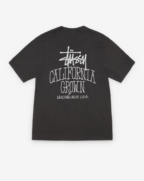 Stüssy - Men's Cali Grown Pig. Dyed Tee - (Faded Black)