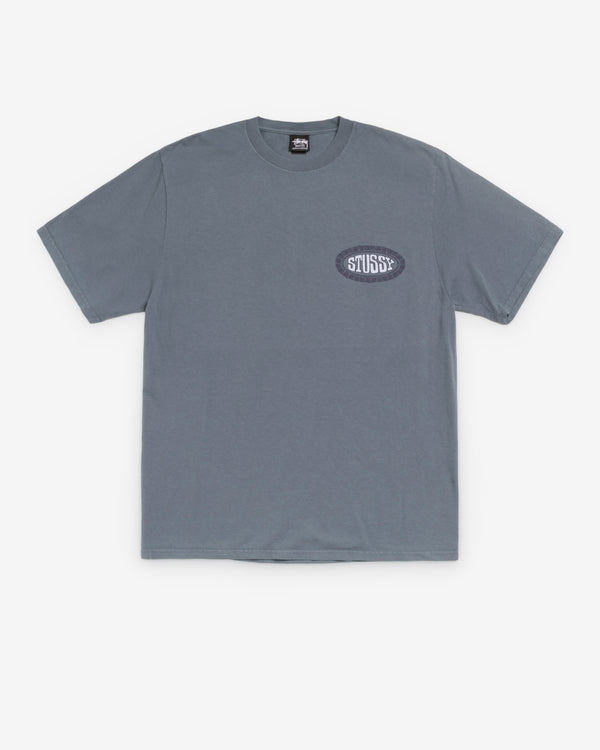 Stüssy - Men's Tile Oval Pigment Dyed T-Shirt - (Navy)