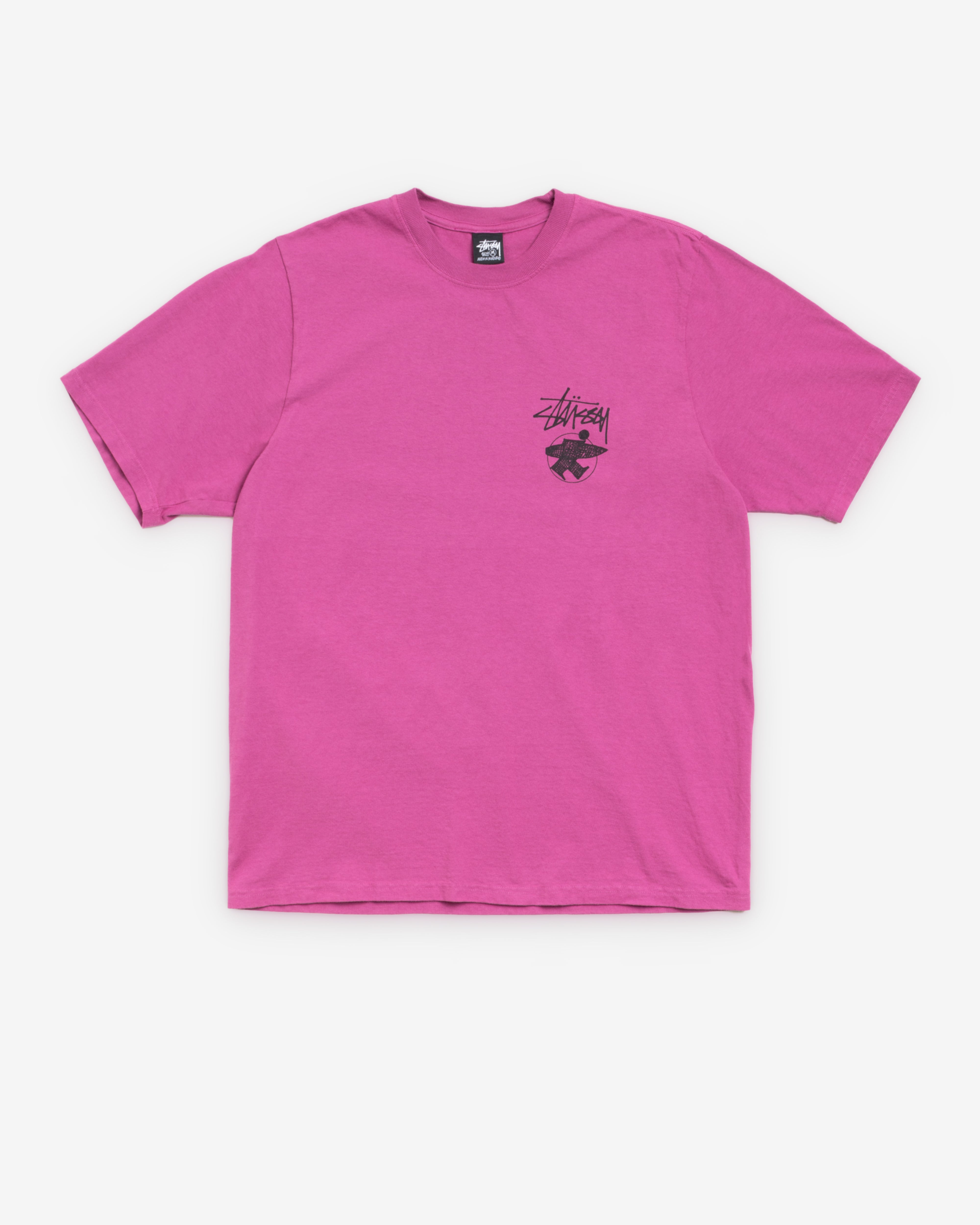 Stüssy: Men's Long Haul Pig. Dyed Tee (Berry) | Dover Street