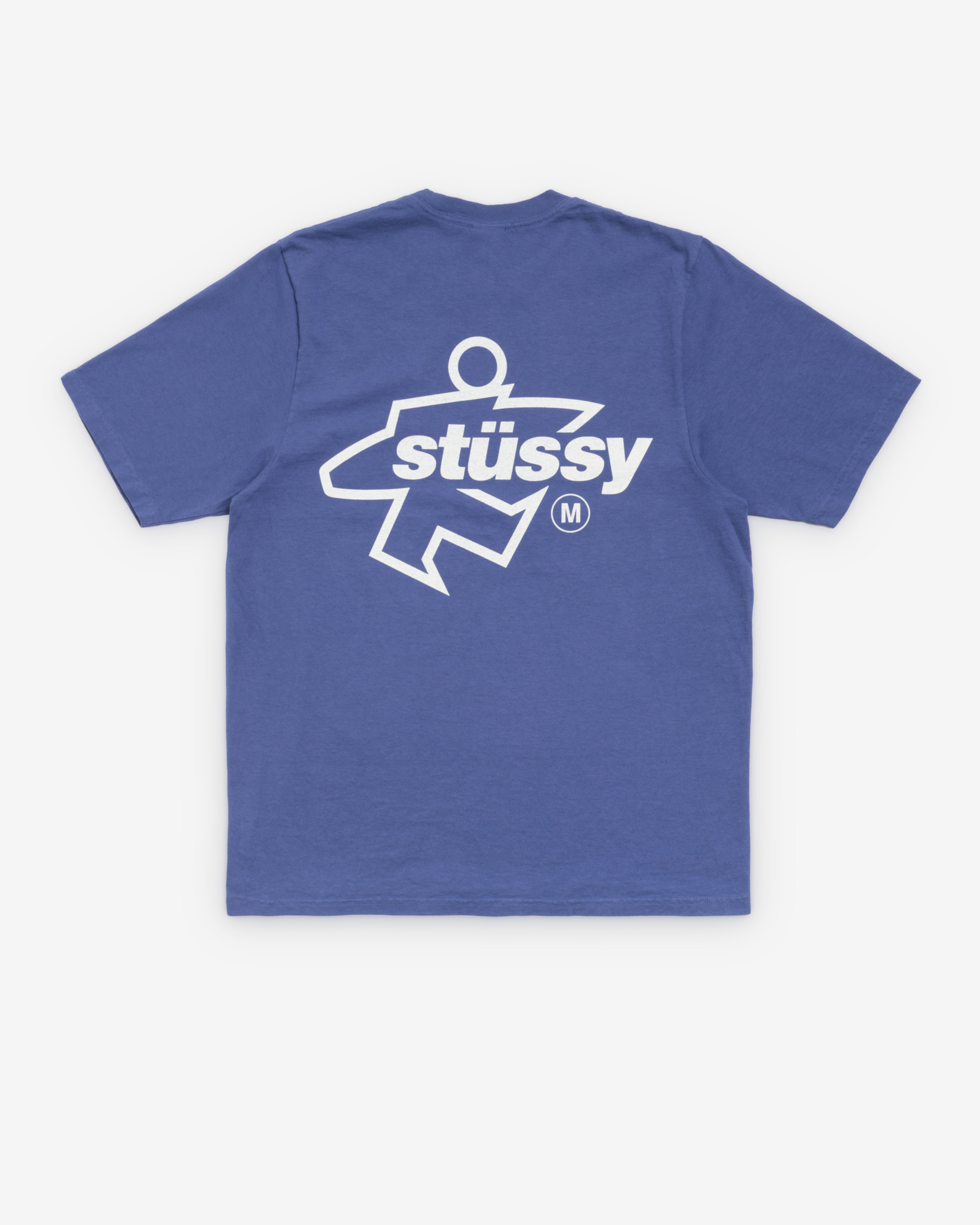 Stüssy: Men's Surf Size Pigment Dyed Tee (Indigo) | Dover Street