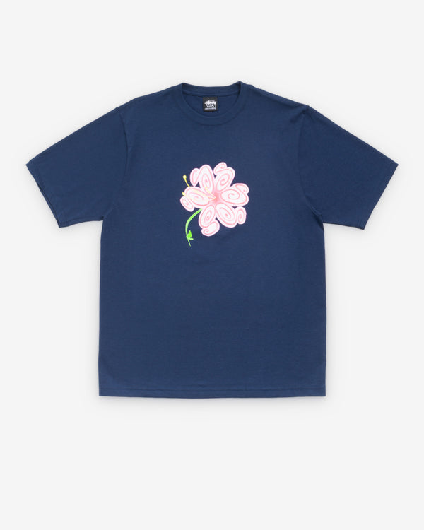 Stüssy - Men's S Flower Tee - (Navy)