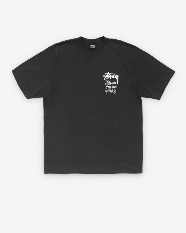 Stüssy - Men's Any Angle Pigment Dyed Tee - (Faded Black)
