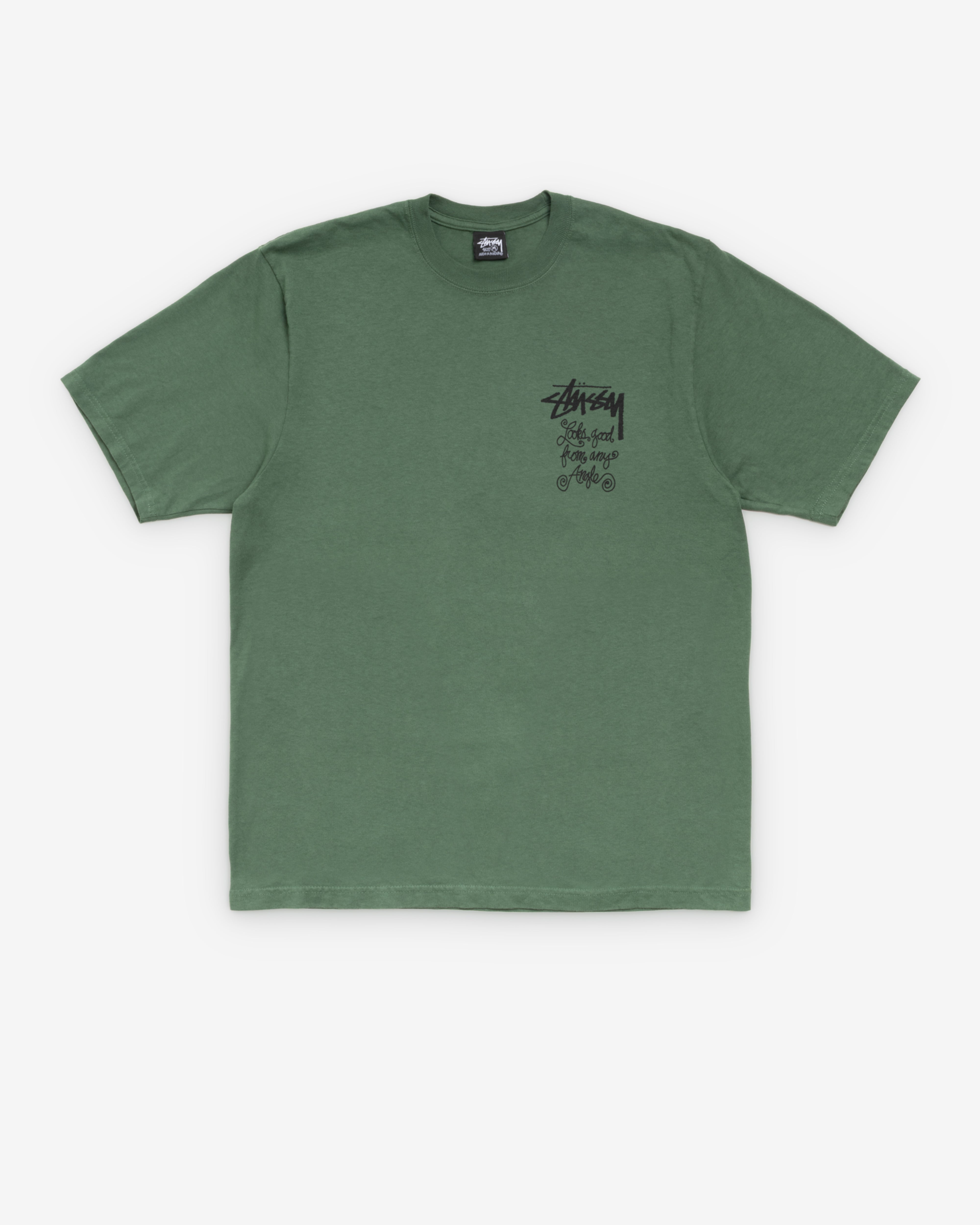 Stüssy: Men's Any Angle Pigment Dyed Tee (Pine) | Dover Street