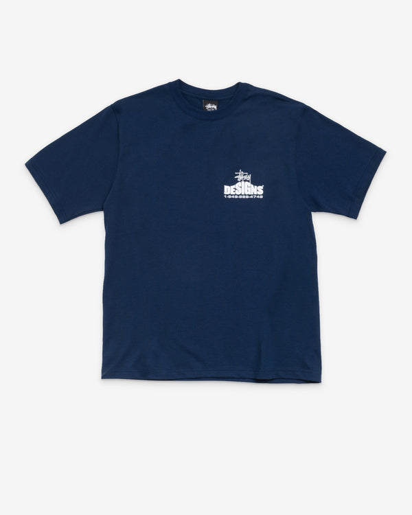 Stüssy Men's Designs Tee - Navy