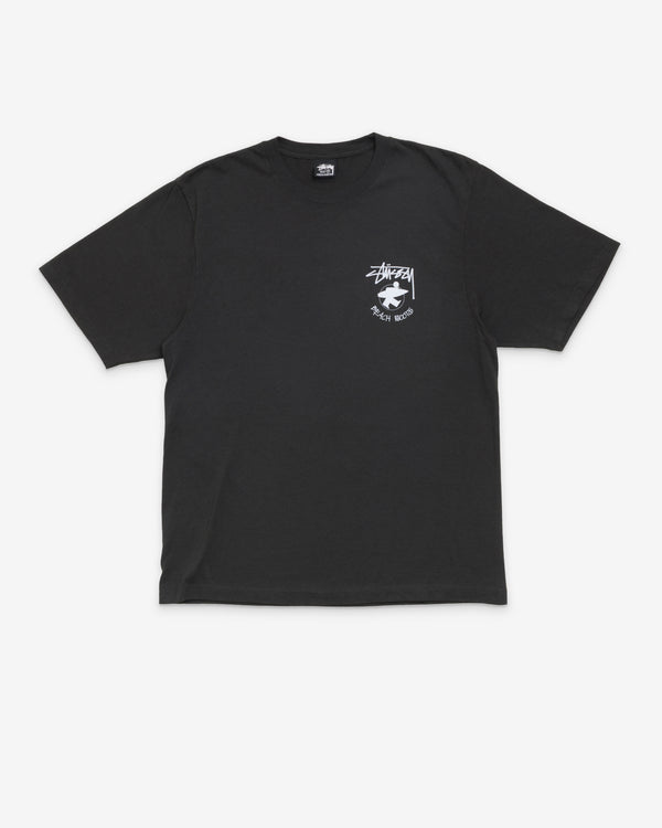 Stüssy Men's Stand Firm Pig. Dyed Tee - Faded Black