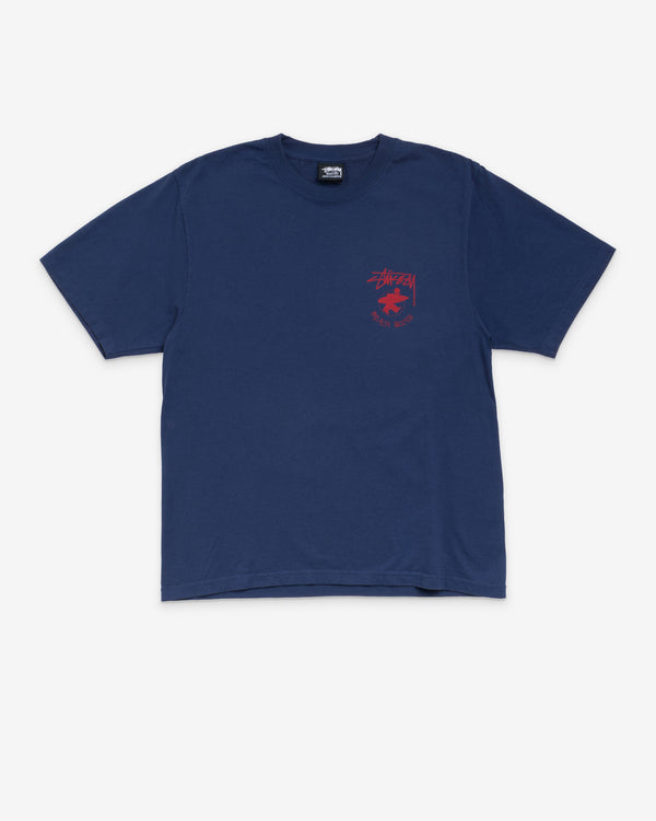 Stüssy Men's Stand Firm Pig. Dyed Tee - Midnight