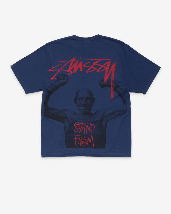 Stüssy Men's Stand Firm Pig. Dyed Tee - Midnight