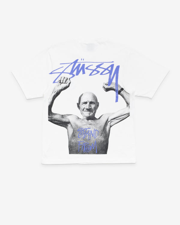 Stüssy Men's Stand Firm Pig. Dyed Tee - Natural