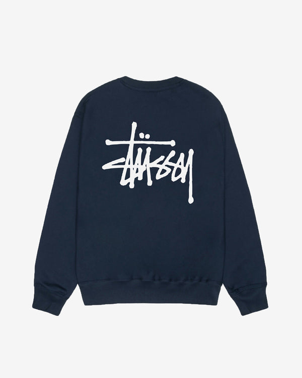 Stüssy - Men's Basic Stüssy Crew - (Navy)