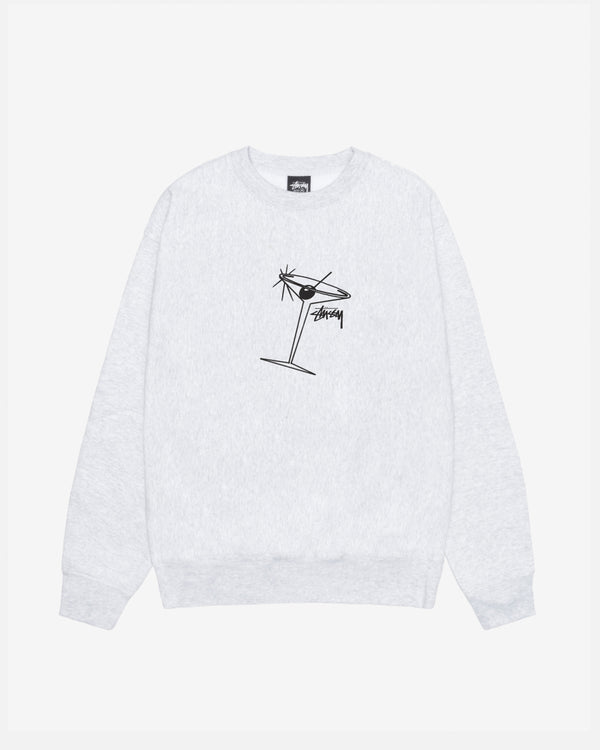 Stüssy - Men's Martini Crew - (Ash Heather)