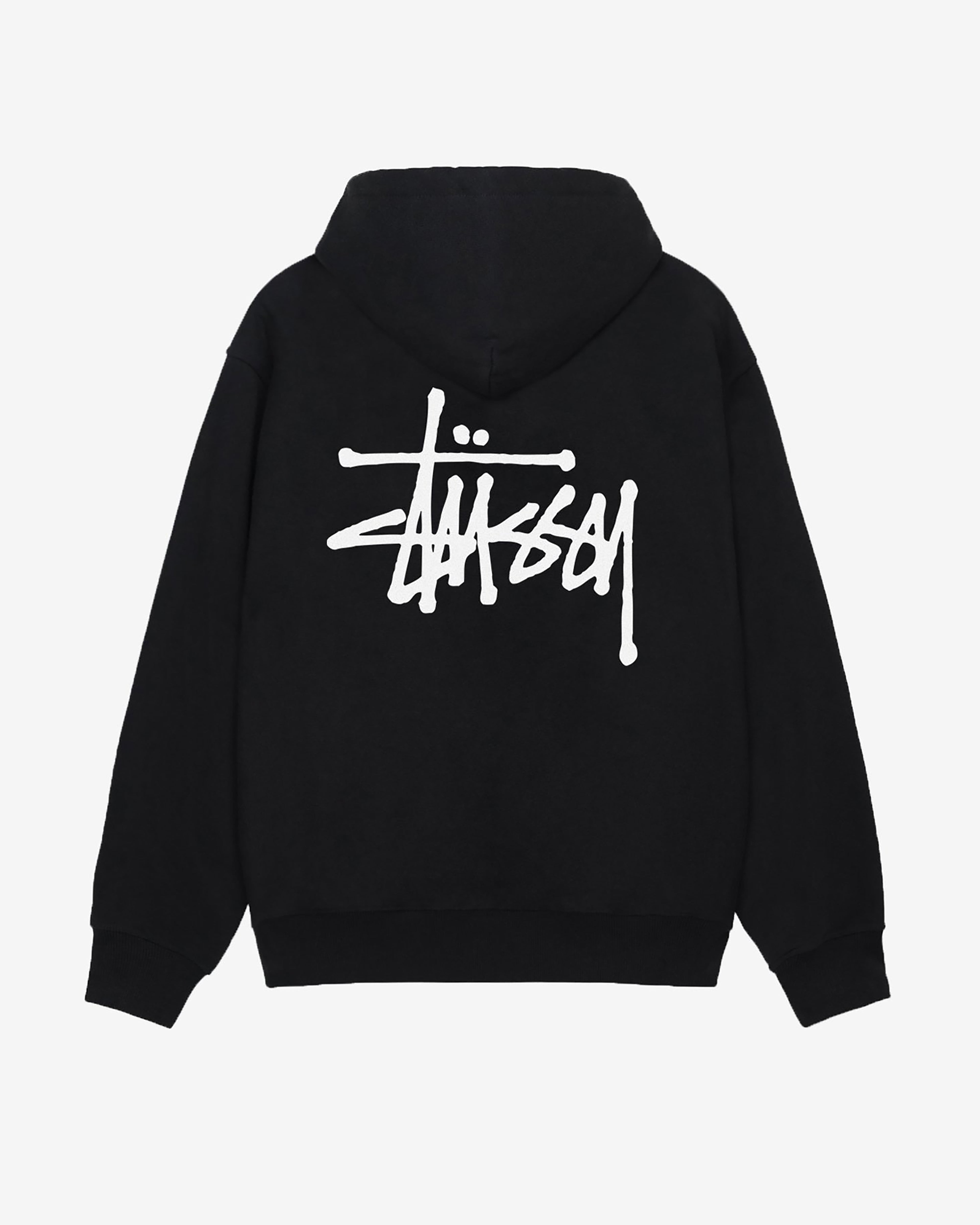 Stüssy: Men's Basic Stüssy Hood (Black) | DSML E-SHOP