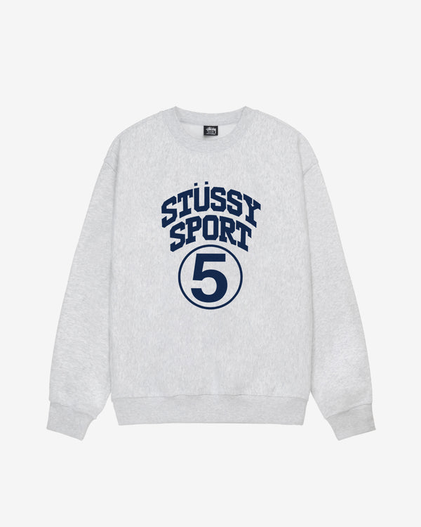 Stussy - Men's 5 Sport Crew - (Ash)