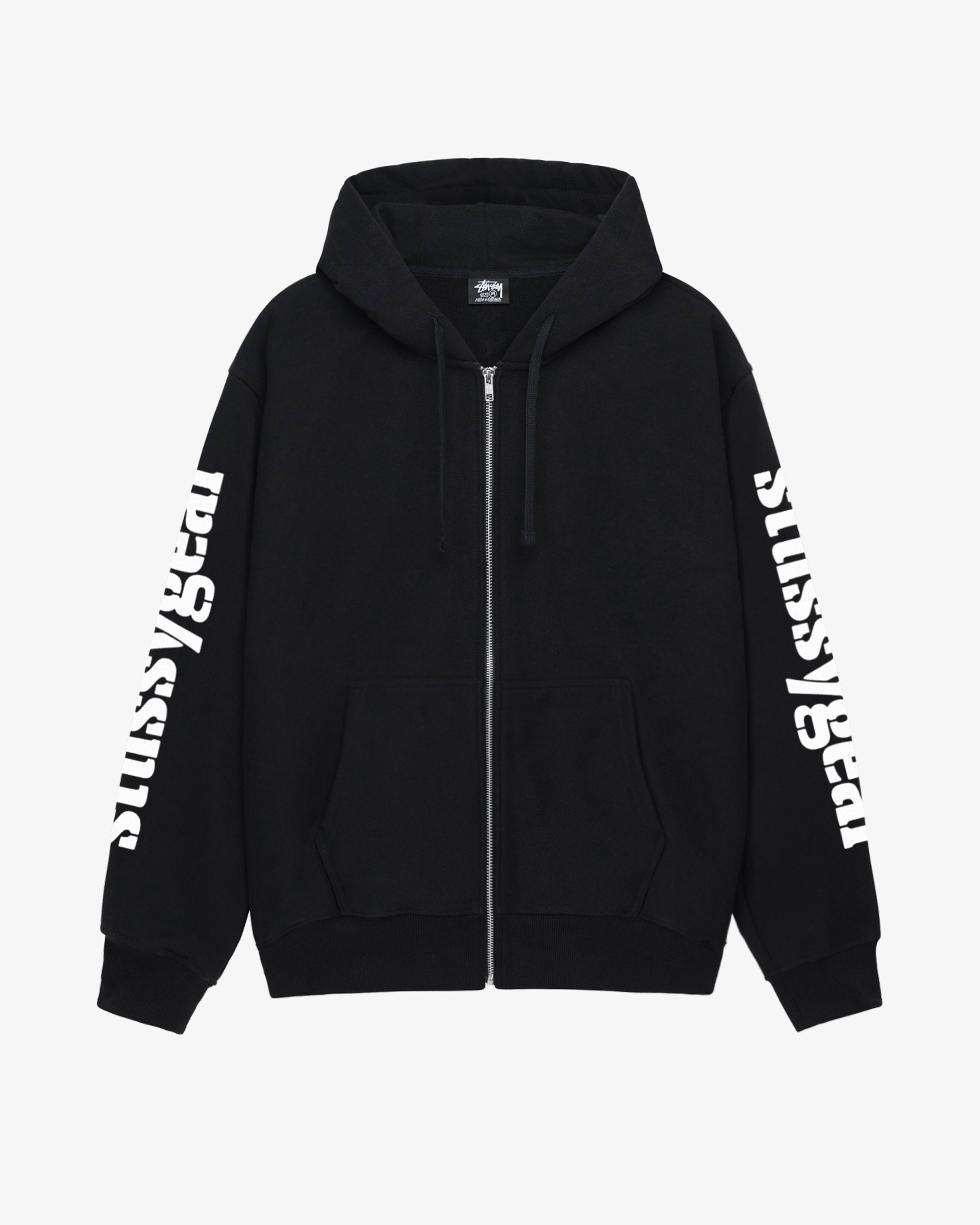 Stussy - Men's Stussy Gear Zip Hood - (Black) | Dover Street