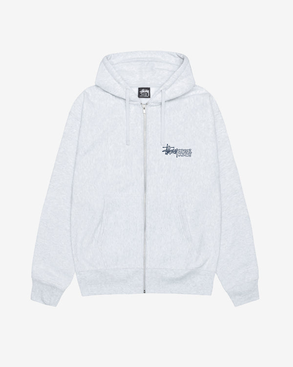 Stüssy - Men's Superior Quality Zip Hood - (Ash Heather)