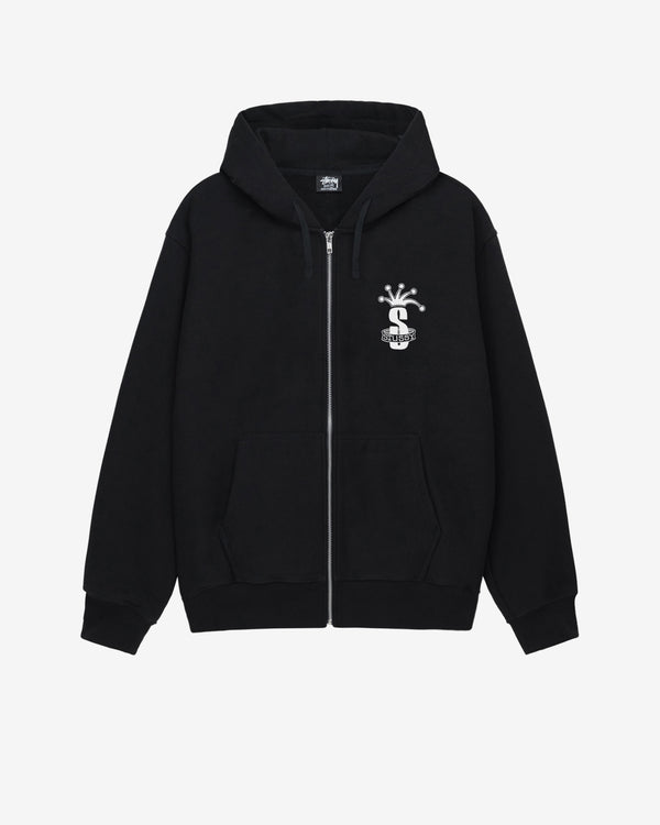 Stüssy - Men's Crown Band Zip Hood - (Black)