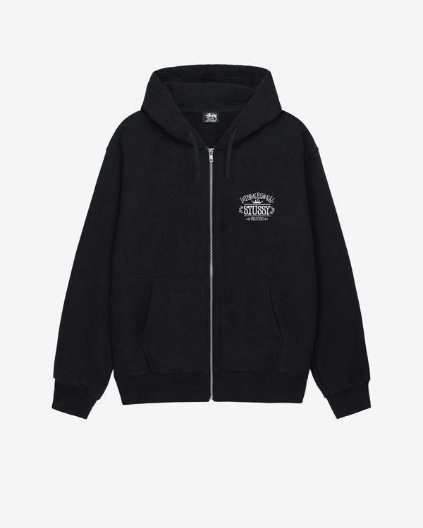 Stüssy - Men's Worldwide Zip Hood - (Black)