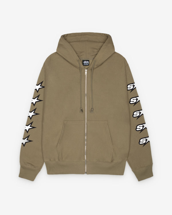 Stüssy - Men’s Speedway Zip Hood - (Army)